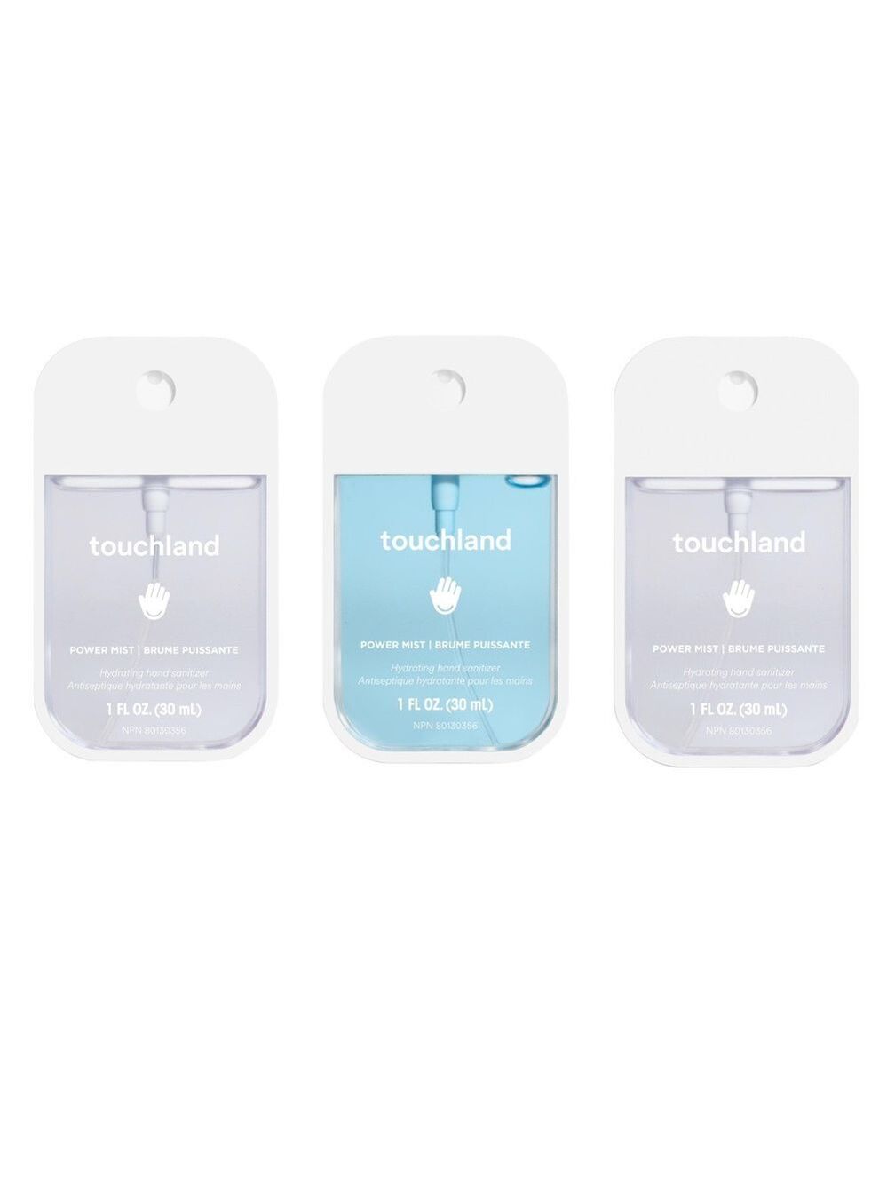 Touchland 
Power Mist Hydrating Hand Sanitizer: Set of 3